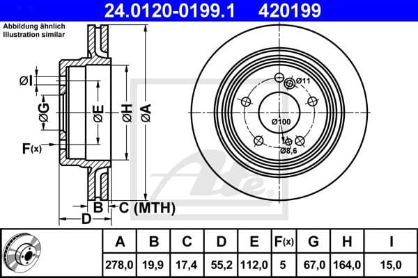 Brake Disc 24.0120-0199.1