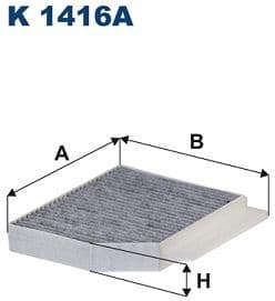 Filter, cabin air K 1416A