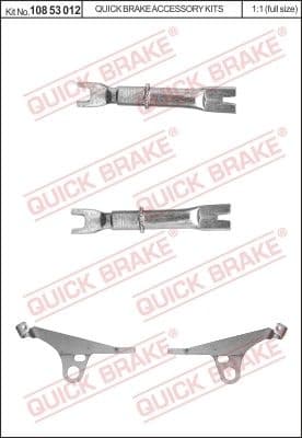 Adjuster Set, drum brake 108 53 012