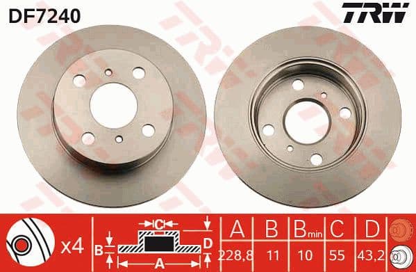 Brake Disc DF7240