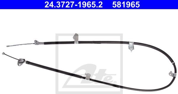 Cable Pull, parking brake 24.3727-1965.2 - image 2