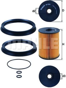 Fuel Filter KX504D