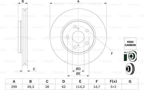 Brake Disc 0986479F49