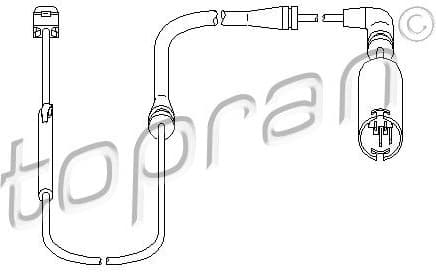 Warning Contact, brake pad wear 500 659 - image 2
