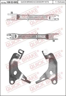 Adjuster Set, drum brake 108 53 005