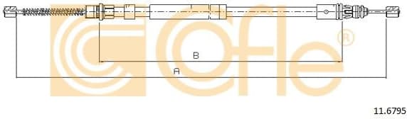 Cable Pull, parking brake 11.6795