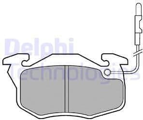 Brake Pad Set, disc brake LP696