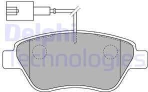 Brake Pad Set, disc brake LP1722
