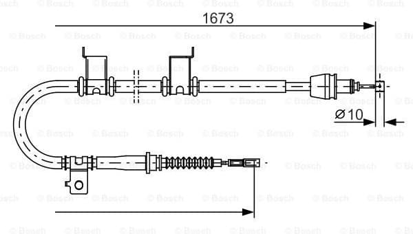 Cable Pull, parking brake 1 987 482 361