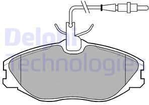 Brake Pad Set, disc brake LP986