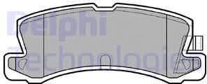 Brake Pad Set, disc brake LP611