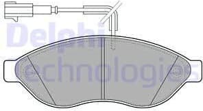 Brake Pad Set, disc brake LP1992