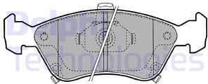 Brake Pad Set, disc brake LP1231