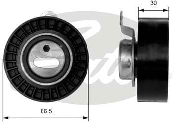 Tensioner Pulley, timing belt PowerGrip™ T41008
