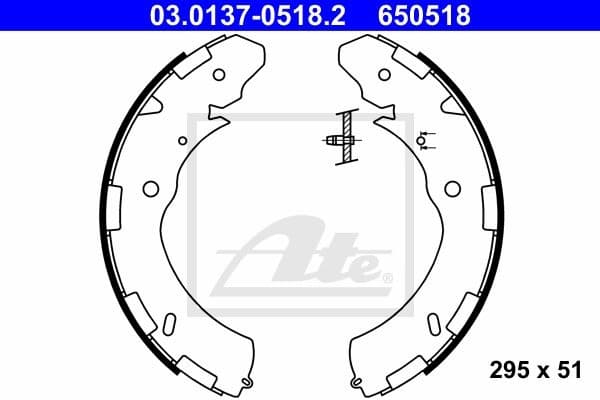Brake Shoe Set 03.0137-0518.2