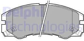 Brake Pad Set, disc brake LP964