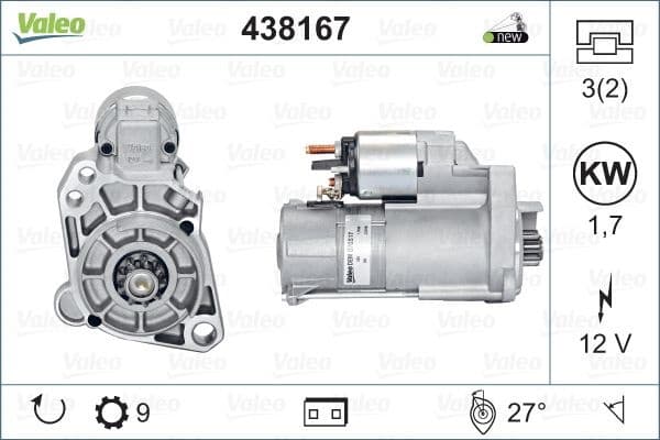 Starter VALEO ORIGINS NEW OE TECHNOLOGY 438167