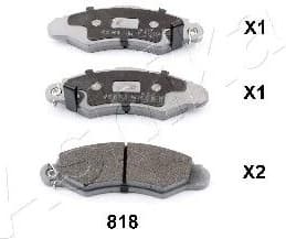 Brake Pad Set, disc brake 50-08-818