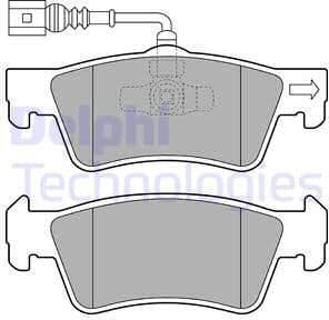 Brake Pad Set, disc brake LP2087