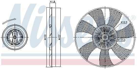 Clutch, radiator fan 86221