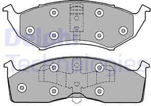 Brake Pad Set, disc brake LP1166