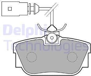 Brake Pad Set, disc brake LP1733