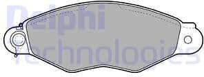Brake Pad Set, disc brake LP1610