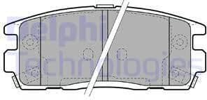 Brake Pad Set, disc brake LP1988