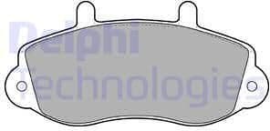 Brake Pad Set, disc brake LP1406