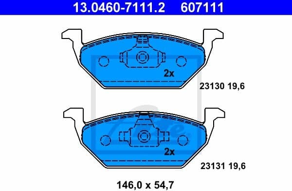 Brake Pad Set, disc brake 13.0460-7111.2