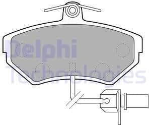 Brake Pad Set, disc brake LP1631