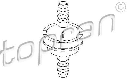 Valve, vacuum pump 206 111