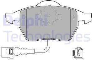 Brake Pad Set, disc brake LP1525