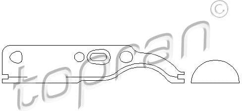 Seal, timing chain tensioner 109 652