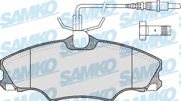 Brake pads front HANZE HBP1062