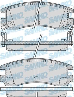 Brake pads rear HANZE HBP1264
