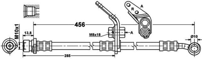 Brake hose front HO21.551