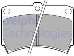 Brake Pad Set, disc brake LP743
