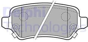 Brake Pad Set, disc brake LP2188