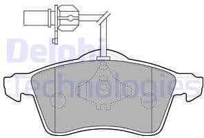 Brake Pad Set, disc brake LP1707
