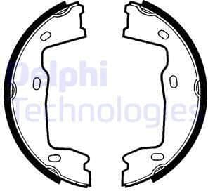 Brake Shoe Set, parking brake LS1381