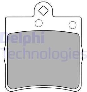 Brake Pad Set, disc brake LP1403