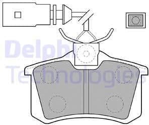 Brake Pad Set, disc brake LP1556
