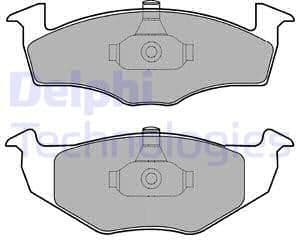 Brake Pad Set, disc brake LP1601