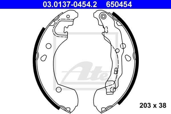 Brake Shoe Set 03.0137-0454.2