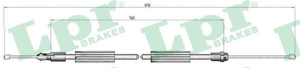 Cable Pull, parking brake C0735B