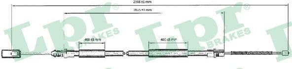 Cable Pull, parking brake C0211B