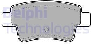 Brake Pad Set, disc brake LP2055