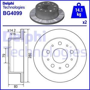 Brake Disc BG4099