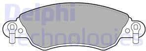 Brake Pad Set, disc brake LP1656